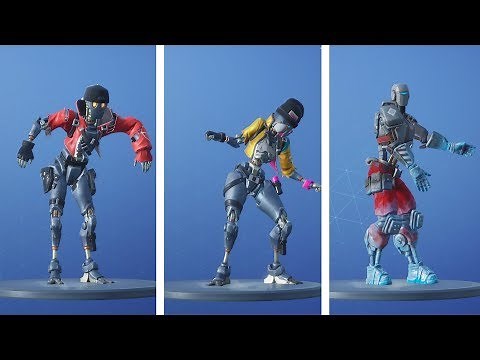 ROBOT Skins Dancing ROBOT Emotes (Rebel, Revolt, A.I.M. - OVERDRIVE & THE ROBOT)