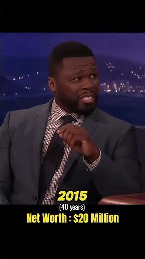 50 Cent Net Worth Evolution #50cent #rap #shorts
