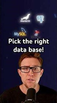 Picking the wrong database will ruin your project.