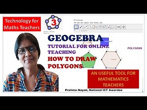 GEOGEBRA TUTORIAL 3 | HOW TO DRAW POLYGONS USING GEOGEBRA | ONLINE TEACHING AIDS MATHEMATICS