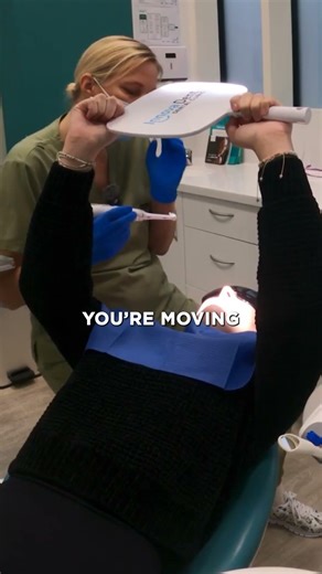 Dental Hygienist Shows Patient How To Brush Properly #dentist #hygienist #oralb