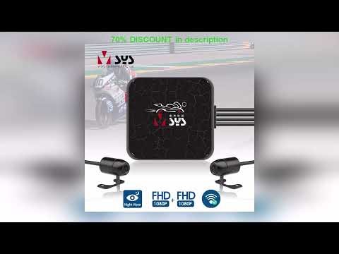 A must-have product! VSYS D6RL D6WL Dual 1080P Motorcycle DVR WiFi Front & Rear Waterproof Camera