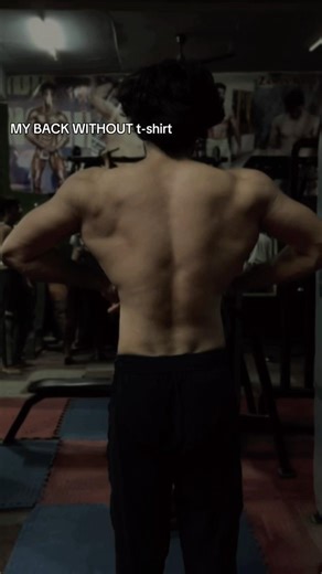 Back with tshirt vs without tshirt #shorts #transformation