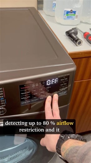 Lg dryer d80 error flow sense on and off #lg #repair