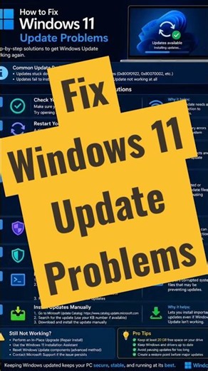 How to fix Windows 11 update problems. #windows11 #windows11newupdate #windows11updates