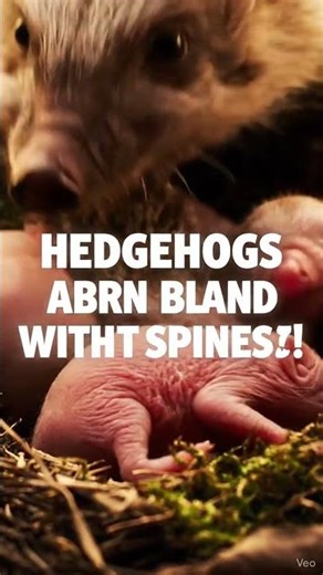 Did You Know Baby Hedgehogs Are Born Blind & Spineless? 🦔😲 | Amazing Animal Fact