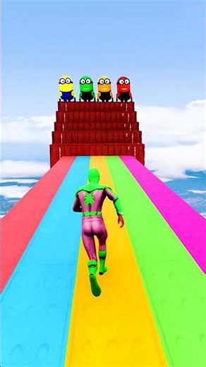 GTA 5 Epic Water Ragdolls | Spider-Man Jumps / Fails ep.17974 #shorts