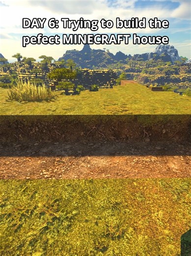 DAY 6: Trying to build the perfect MINECRAFT house #meme #minecraftmemes #gaming #minecraft #seusshader #patrix #howto #rtxminecraft #shorts #rtx #Build #umsoea