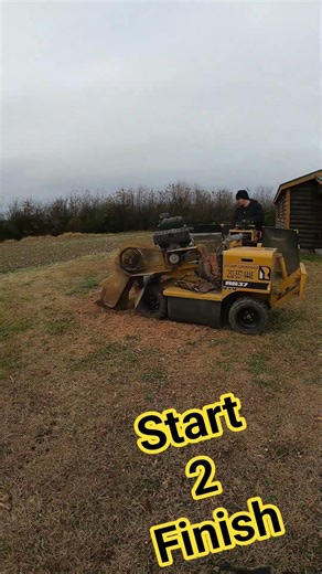 Start 2 Finish #stump #stumps #stumping #stumpwork #stumpgrinder #stumpgrinding #stumpnc