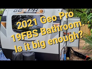 2021 Rockwood Geo Pro or Flagstaff E-Pro 19FBS bathroom tour with mods. Is it big enough?