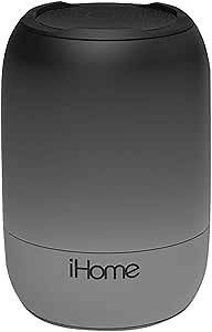 iHome PlayFade Portable Bluetooth Speaker - Water-Resistant Rechargeable Audio Device for Outdoor Events, Pool Party, Beach, Camping (Model iBT400B) Black
