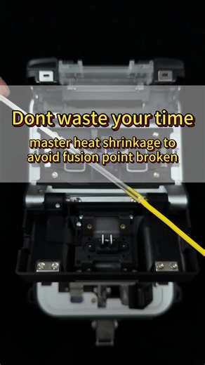 heatshrink tube is also important for fiber fusion process#fiberoptics #fibercleaver #fibersplicing #fusionsplicer #telecomwork #fusionsplicing #stripper #signalfire #FTTX #fiber