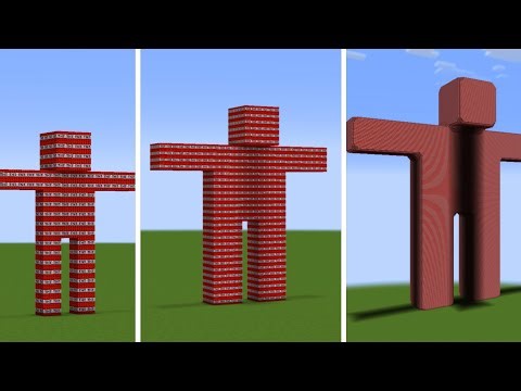 Small tnt man VS big tnt man VS mega big tnt man #minecraft