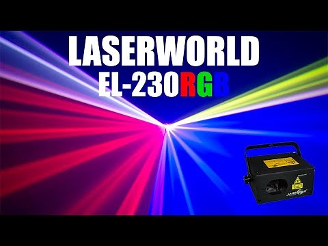 Laserworld EL-230RGB Demo (front and back shooting)