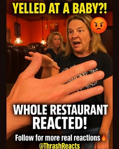 Lady SNAPS at Crying Baby… Then the Whole Place Reacts! #KarenMoment #RestaurantDrama #CaughtOnCamera #ViralReaction #ThrashReacts | Talkin’ With Power