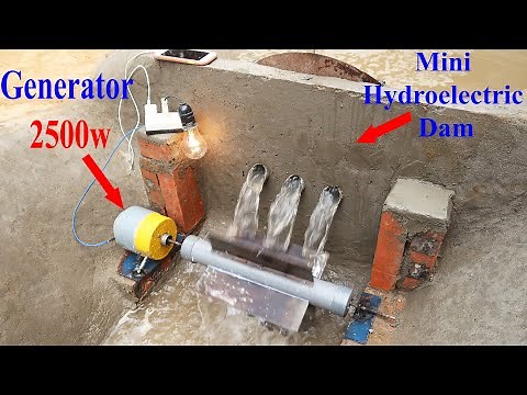 Build A Mini Hydroelectric Plant At Home Easily