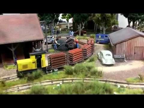 Modelleisenbahn Busch Feldbahn im Erzgebirge 5min - field train model railroad