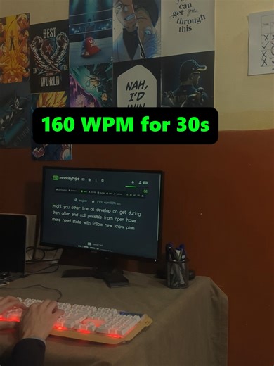 Can you type this fast? 🔥 #fyp #foryou #typing #typingasmr #speedtyping