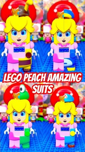 Lego Super Mario Peach Amazing Costumes #shorts #nintendo #mario