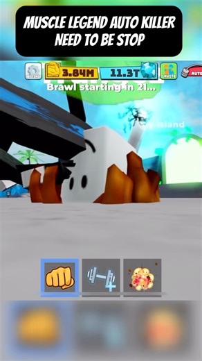 Muscle legend auto kill pls remove it:( #sad #roblox #musclelegends