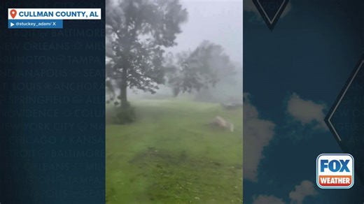 Watch: Severe weather rolls through Cullman County, Alabama