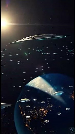 Epic Alien Mothership Arrival Over Futuristic Planet – Incredible Sci-Fi Moment #viral