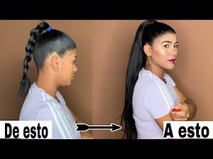 Cómo hacer una cola con extensiones/ clary Jiménez ♥️