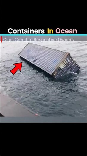 containers in ocean #ytshorts