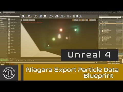 UE4 - Niagara Export Particle Data to Blueprint - Collision