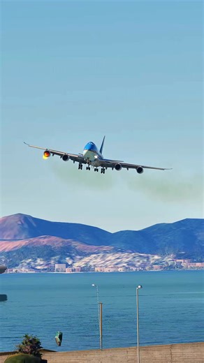 84K views · 717 reactions | Emergency! USA Air Force One gets Engine Fire on landing #usa #airforeone #aviation #videogame | US Aviation TV | Facebook