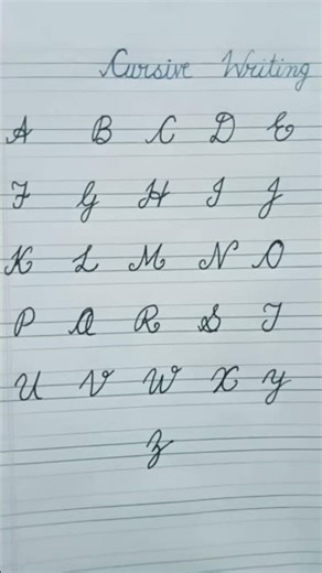 #cursive writing #english #atoz
