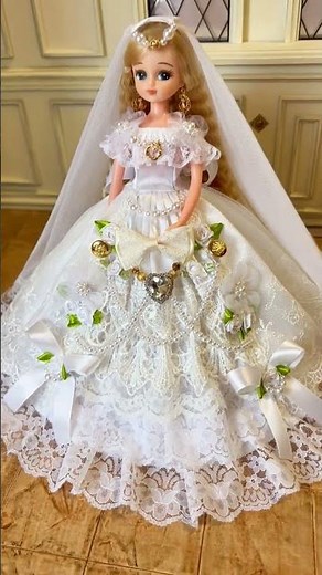 【リカちゃんドレス作り方】かわいい手作り服＊doll＊dress＊clothes＊DIY＊ Making#Shorts