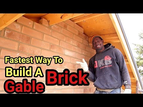 Bricklaying - The Fastest Way To Build A Brick Gable , Pro tips