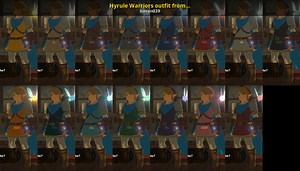 Hyrule Warriors outfit from Age of Calamity Mod for The Legend of Zelda: Breath of the Wild (Switch) | BotW Mods