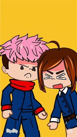 PRETTY PLEASE/ ANIMATION/ Itadori And Nobara 🎮 #jujutsukaisen #gachaclub #memeshorts #animacion