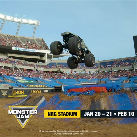 8.8K views · 1.7K reactions | Monster Jam is coming to Houston. See massive stunts and big air. Jan. 20 - Feb. 10. It's As Big As It Gets! | Monster Jam | Facebook