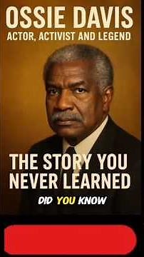 Ossie Davis: Actor. Activist. Legend. The Story You Never Learned #shorts