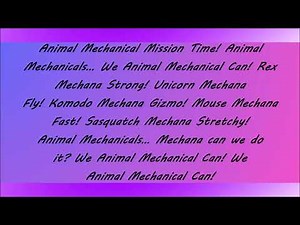 Animal Mechanicals Theme Song Lyrics