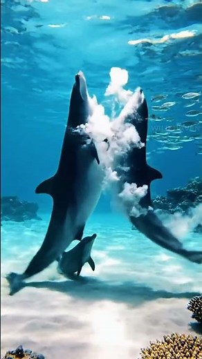 Mother Dolphin’s Brave Battle — Hammerhead Shark Defeated in the Deep!