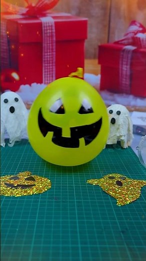 DIY Halloween Ghost with Balloon 👻 Easy & Fun Craft Idea