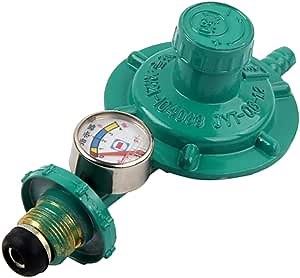 Propane Tanks Gas Regulator with Pressure Gauge Manometer for BBQ Camping cookers Caravan Plumber