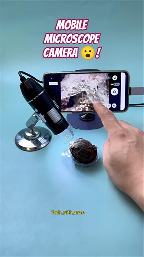 This USB Microscope Camera Can Zoom 1000X 🔬 | cool tech gadget #shorts #shortvideoviral #techgadgets