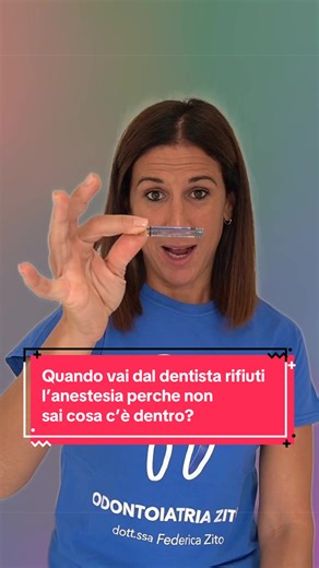 Quando vai dal dentista rifiuti l’anestesia perchè non sai cosa c’è dentro?💉 In questo video, la dott.ssa Federica ti spiega cosa contiene e perché non devi preoccuparti! La tua sicurezza e comfort sono la nostra priorità! 😁🦷 . . . 📍 Dove siamo Via Carlo Cacace, 343, Talsano-Taranto 📞 Chiamaci al 338 337 6745 Scrivici a info@odontoiatriazito.it Visita il nostro sito Homepage - Odontoiatria Zito . . Comunicazione sanitaria informativa ai sensi della legge 145/2018 (comma 525) - Direttore San