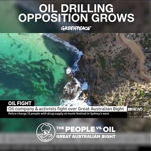 Opposition to senseless oil drilling in the Great Australian Bight is gathering momentum all the time. Watch this news feature from the ABC as locals, scientists and community members have their say. Take action to protect the Bight >> act.gp/bight | Greenpeace Australia Pacific