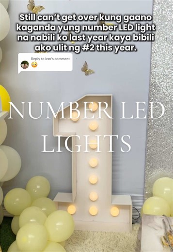 Giant Number LED Light Stand for Parties