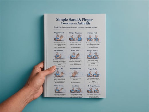 Hand and Finger Exercises for Arthritis | Printable PDF | Gentle Hand Therapy for Seniors | Improve Flexibility & Reduce Stiffness - Etsy