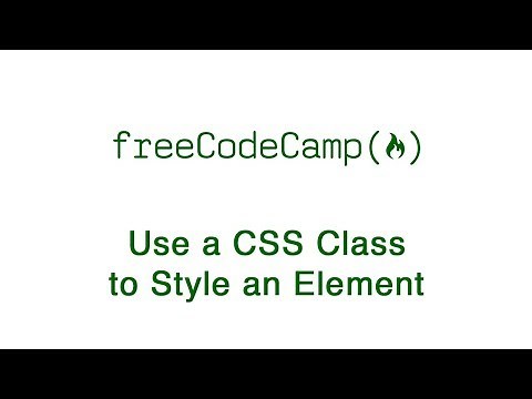 Basic CSS: Use a CSS Class to Style an Element | freeCodeCamp