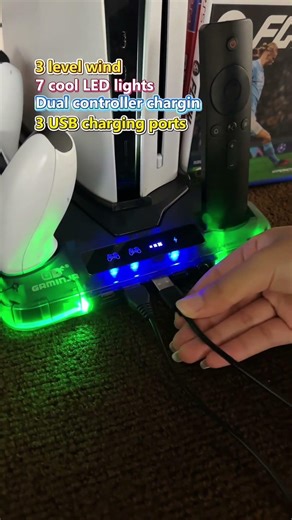 How to Charge PS5 Controllers with a Charging Dock 🎮#gaminja #gaming #ps5 #playstation #gamingsetup