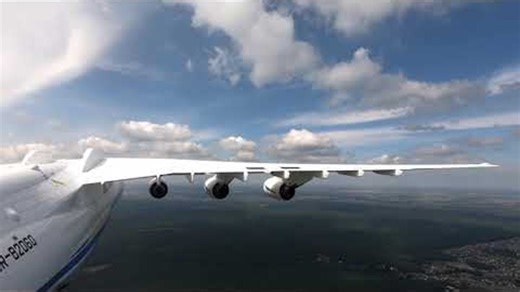 Видео Ан-225 МРИЯ. Уникальный ракурс съемки. Очередная тренировка к параду на День Независимости Украины. | OK.RU