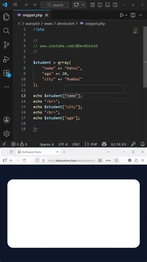Associative Arrays in PHP – Access Data Like Real Projects 💡